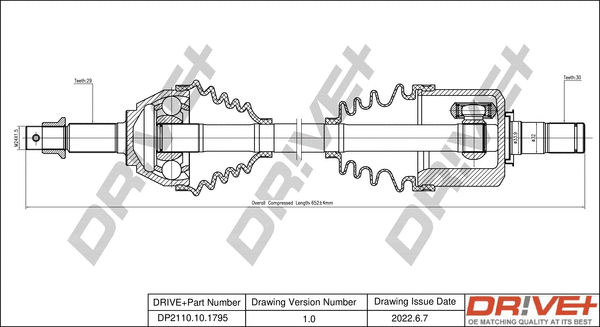 Arbre de transmission Dr!ve+ DP2110.10.1795