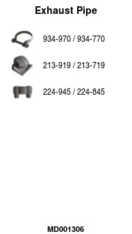 Tuyau d'échappement FA1 MD001306