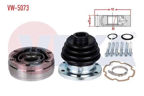 Jeu de joints, arbre de transmission VEKA VW-5073