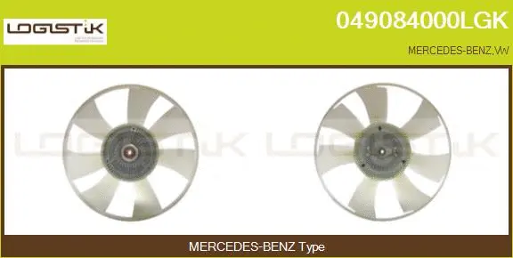 Embrayage, ventilateur de radiateur LGK 049084000LGK