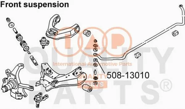 Suspension, stabilisateur IAP QUALITY PARTS 508-13010