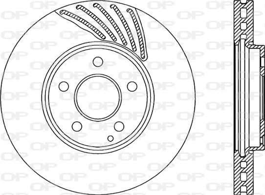 Disque de frein OPEN PARTS BDR2267.20