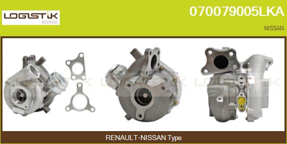 Turbocompresseur, suralimentation LGK 070079005LKA