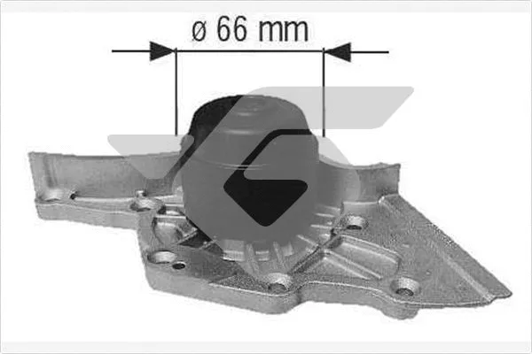 Pompe à eau, refroidissement du moteur HUTCHINSON WP350