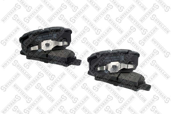 Kit de plaquettes de frein, frein à disque STELLOX 1062 002B-SX
