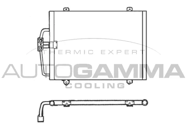 Condenseur, climatisation AUTOGAMMA 101792