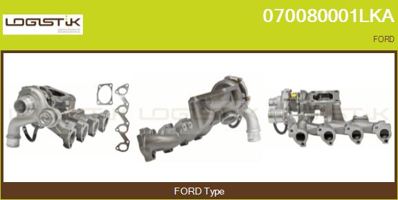 Turbocompresseur, suralimentation LGK 070080001LKA