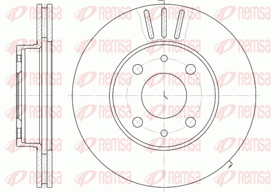 Disque de frein REMSA 6107.10