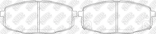Kit de plaquettes de freins de haute performance NiBK PN0373S
