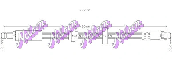 Flexible de frein KAWE H4238