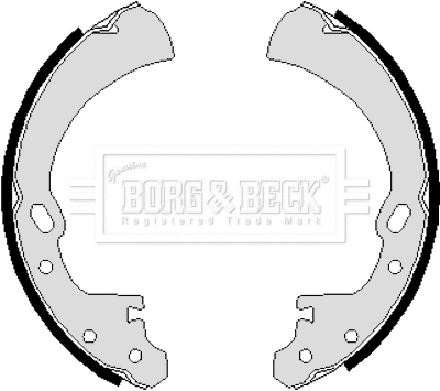 Jeu de mâchoires de frein BORG & BECK BBS6022