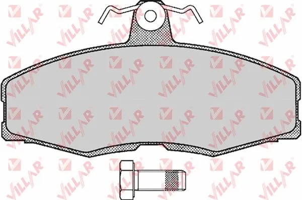 Kit de plaquettes de frein, frein à disque VILLAR 626.0234
