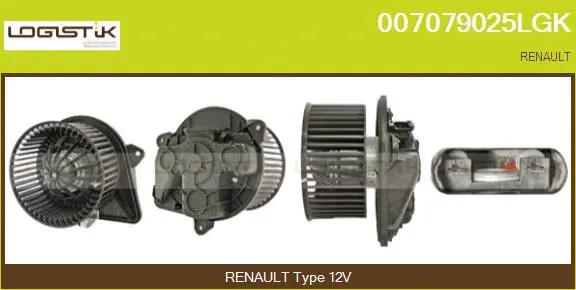 Pulseur d'air habitacle LGK 007079025LGK