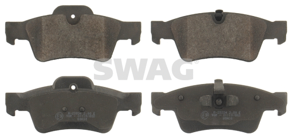Kit de plaquettes de frein, frein à disque SWAG 10 91 6615