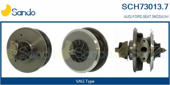 Groupe carter, turbocompresseur SANDO SCH73013.7