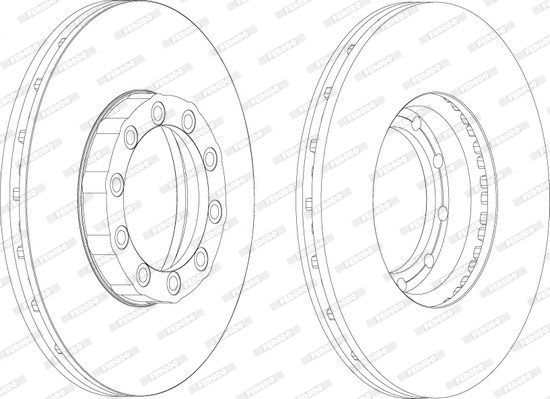Disque de frein FERODO FCR169A