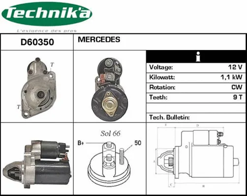 Démarreur Technika D60350