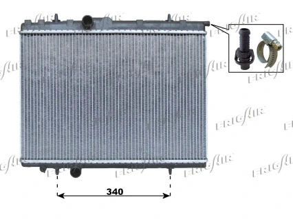 Radiateur, refroidissement du moteur FRIGAIR 0108.3069