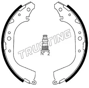 Jeu de mâchoires de frein TRUSTING 115.288