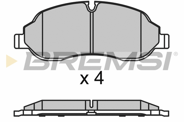 Kit de plaquettes de frein, frein à disque BREMSI BP3651