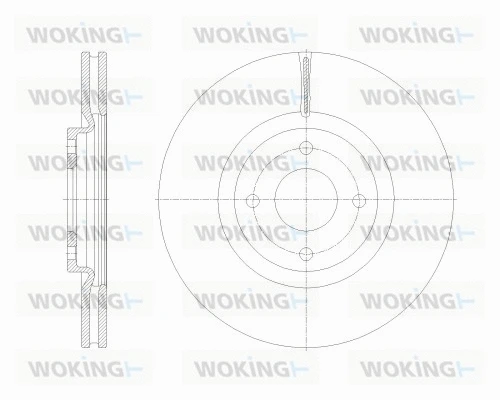 Disque de frein WOKING D62531.10