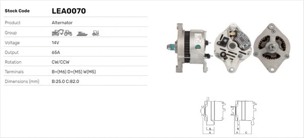 Alternateur LUSA LEA0070