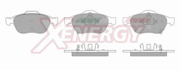 Kit de plaquettes de frein, frein à disque AP XENERGY X41037