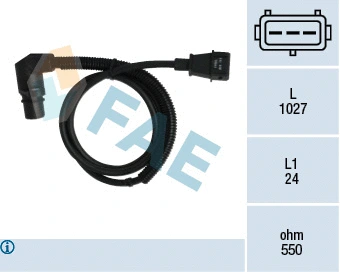 Capteur d'angle, vilebrequin FAE 79044