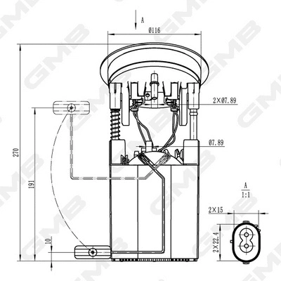 unité d'alimentation de carburant GMB Oceania GFPS-025A