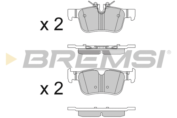 Kit de plaquettes de frein, frein à disque BREMSI BP3819