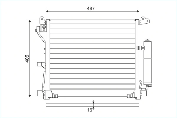 Condenseur, climatisation VALEO 822579