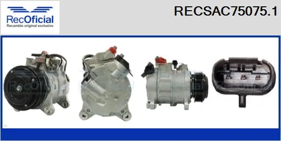 Compresseur, climatisation RECOFICIAL RECSAC75075.1