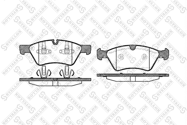 Kit de plaquettes de frein, frein à disque STELLOX 1190 000-SX