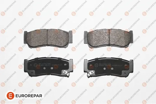 Kit de plaquettes de frein, frein à disque EUROREPAR 1639370980