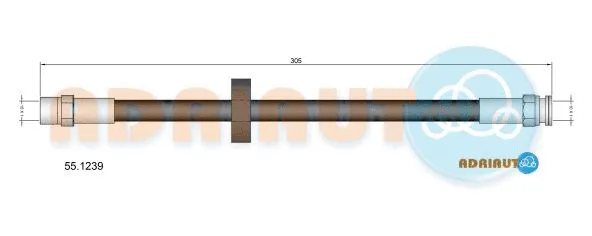 Flexible de frein ADRIAUTO 55.1239