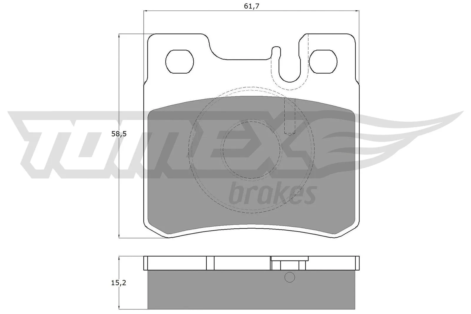 Kit de plaquettes de frein, frein à disque TOMEX Brakes TX 12-33