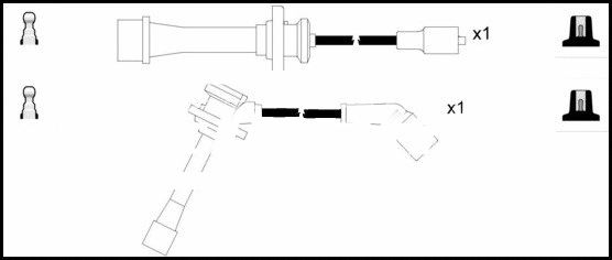 Kit de câbles d'allumage LEMARK HOES1222