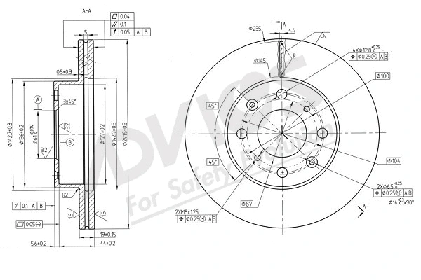 Disque de frein ADVICS-SEA C6F570