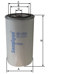 Filtre à huile SAMPIYON FILTER CS 0158 MG