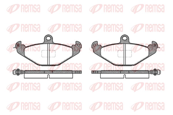 Kit de plaquettes de frein, frein à disque REMSA 0345.10