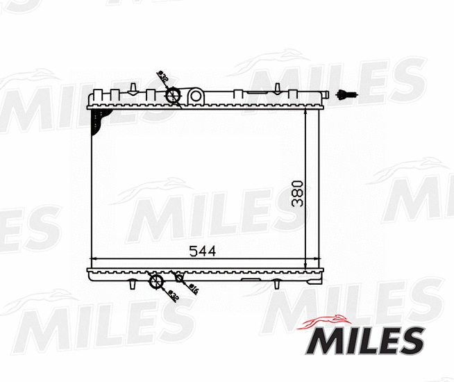 Radiateur, refroidissement du moteur MILES ACRM043