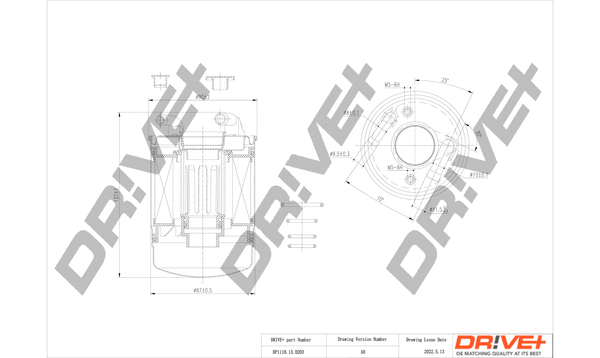Filtre à carburant Dr!ve+ DP1110.13.0203