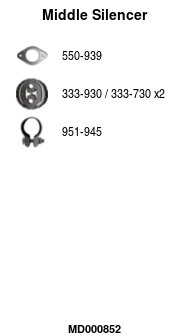 Silencieux central FA1 MD000852