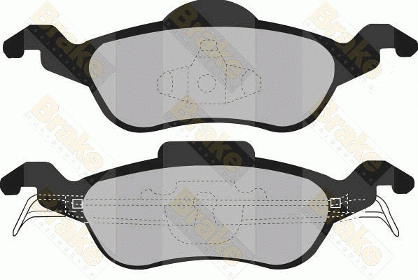 Kit de plaquettes de frein, frein à disque Brake ENGINEERING PA1187