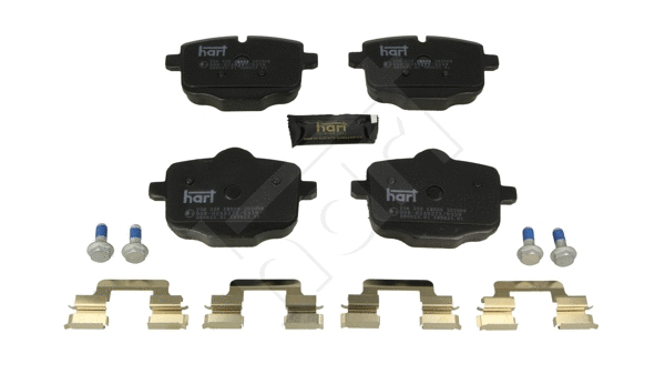 Kit de plaquettes de frein, frein à disque HART 256 550