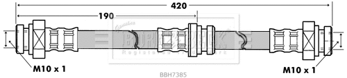 Flexible de frein BORG & BECK BBH7385