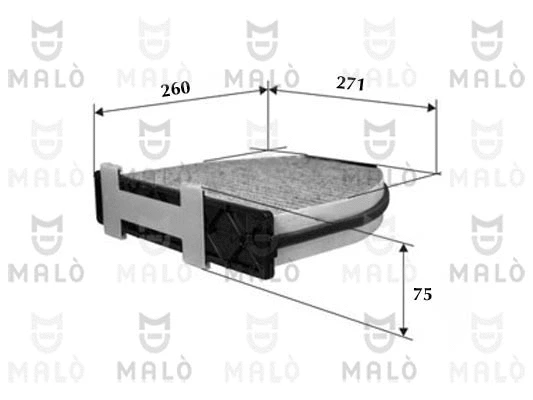 Filtre, air de l'habitacle AKRON-MALÒ 1531512
