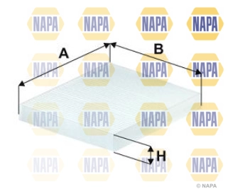 Filtre, air de l'habitacle NAPA NFC4238