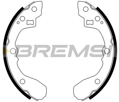 Jeu de mâchoires de frein BREMSI GF0762
