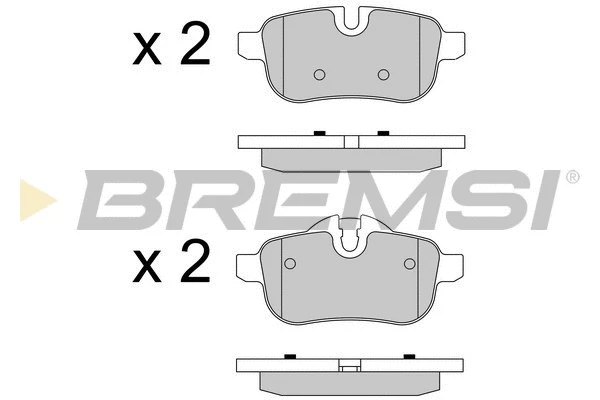 Kit de plaquettes de frein, frein à disque BREMSI BP3581